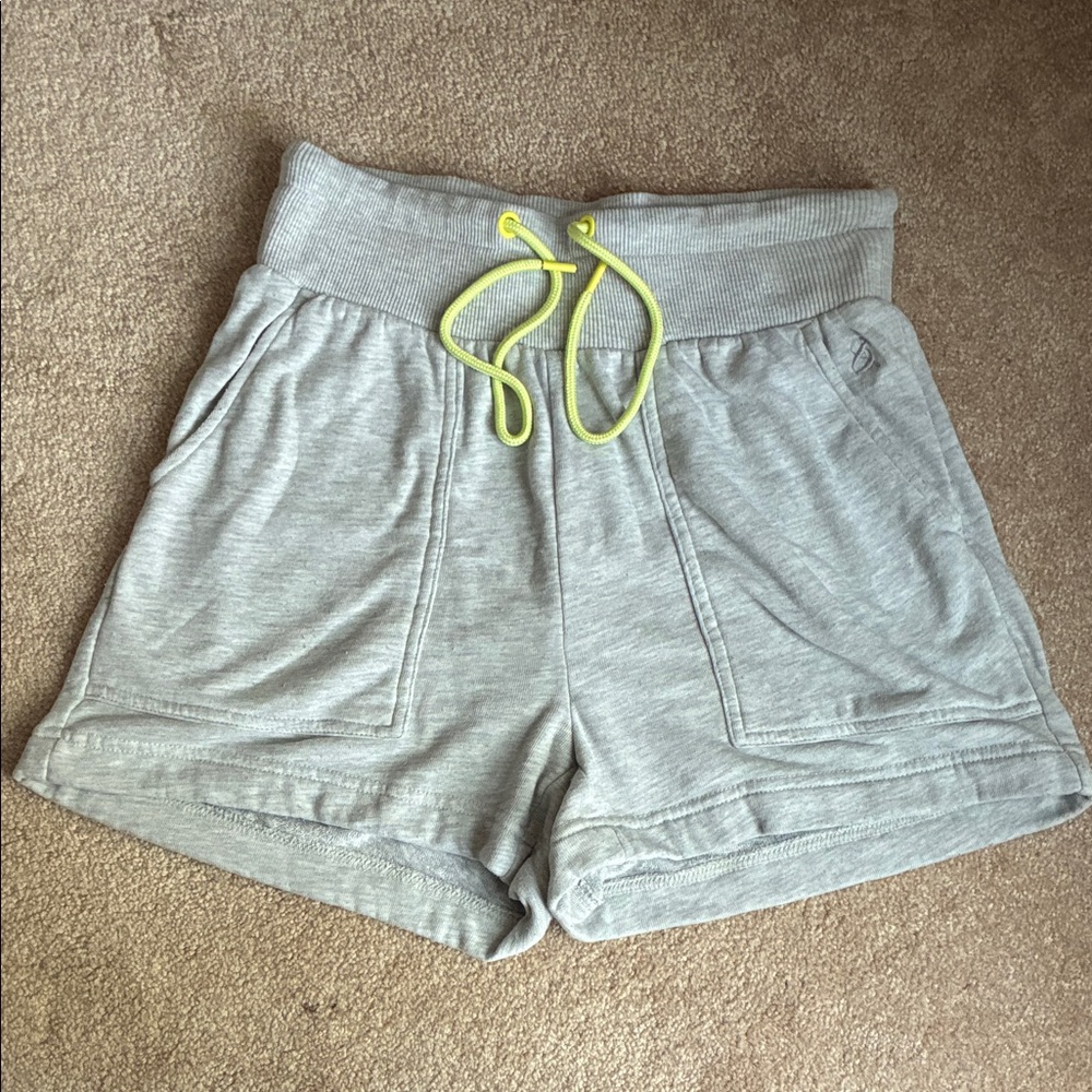 Lou & Grey Women's Shorts with Neon Yellow Drawstring